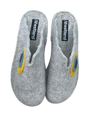 Josef Seibel Westland Gray Lillie 101 Wool Felt Slippers size 40 9/9.5